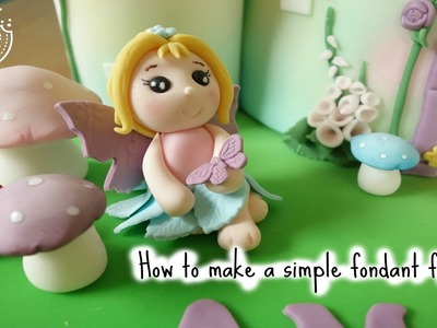 How to make a simple fondant fairy