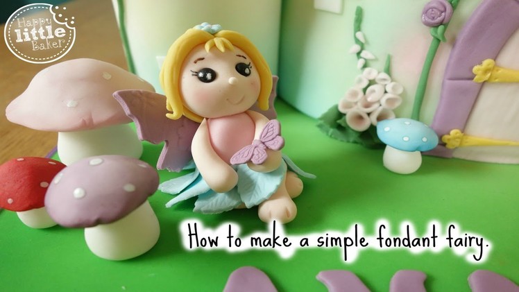 How to make a simple fondant fairy