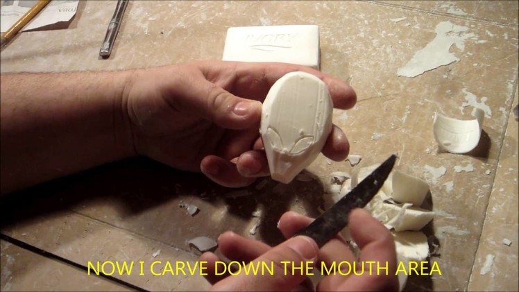 HOW TO MAKE A SOAP CARVING WITH DAVE ZACHARY ALIEN HEAD