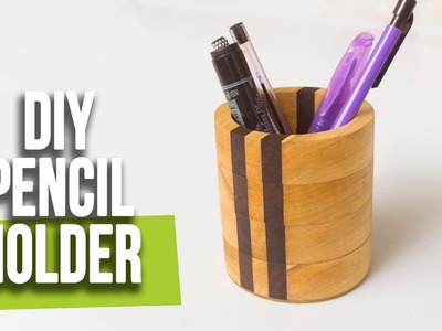 How to make a Wood Pencil Holder without Lathe | Easy Woodworking project | Interio Workshop