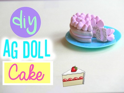 How to make an American Girl Doll Cake! With Polymer Clay!