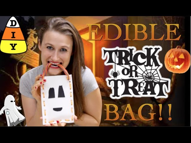 How To Make An Edible Halloween Trick or Treat Bag!!!