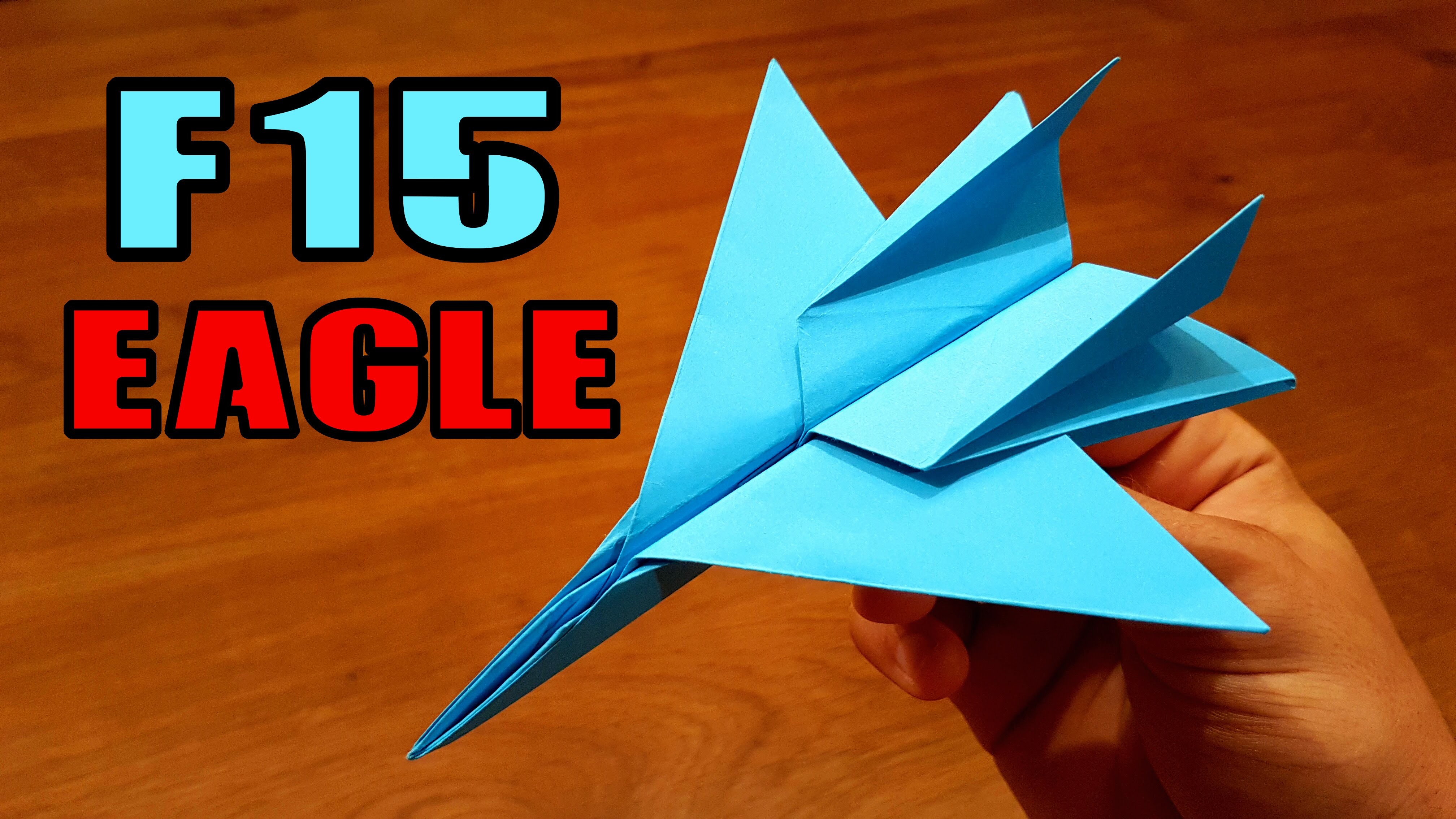 How To Make an F15 Paper Airplane, Origami F15 Jet Fighter Plane