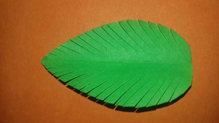 HOW TO MAKE AND CUT PAPER CUTTING ATTRACTIVE LEAF TUTORIAL STEP BY STEP