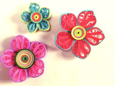How To Make Beautiful Flower Design Using Paper Art Quilling | Paper Quilling Art