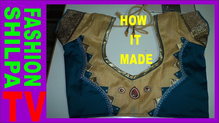 How to make designer blouse at home -6
