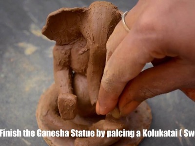 How to make eco friendly ganesha statue at home. !!