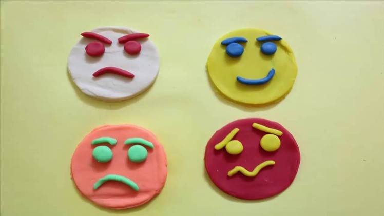 How to Make Emoji Faces with Play-Doh | Creative Fun For Kids | Play-Doh Funny Faces