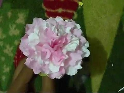 How To Make Flowers In The Shortest Time By Using Tissue Paper