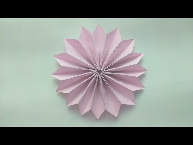 How to make: Origami Dhalia Flower (8 unit)
