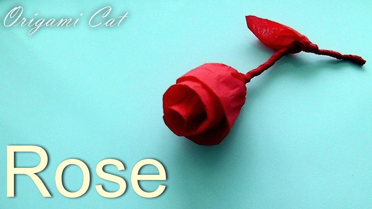 How to make Origami Rose from Napkin? Origami Flowers for Beginners. Simply and easily.