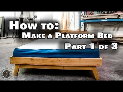 How to make queen size platform bed Part 1 of 3 - The Base assembly (JordsWoodShop)