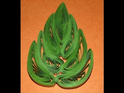HOW TO MAKE QUILLING LEAF EASY STEPS