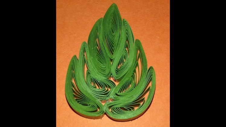 HOW TO MAKE QUILLING LEAF EASY STEPS