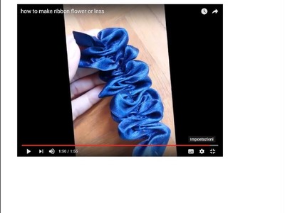 How to make ribbon flower  or less