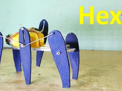 How to make six legged robot - Hexa - DIY Robot