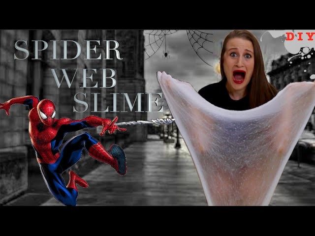 How To Make Spider Web Slime - Halloween Themed Slime
