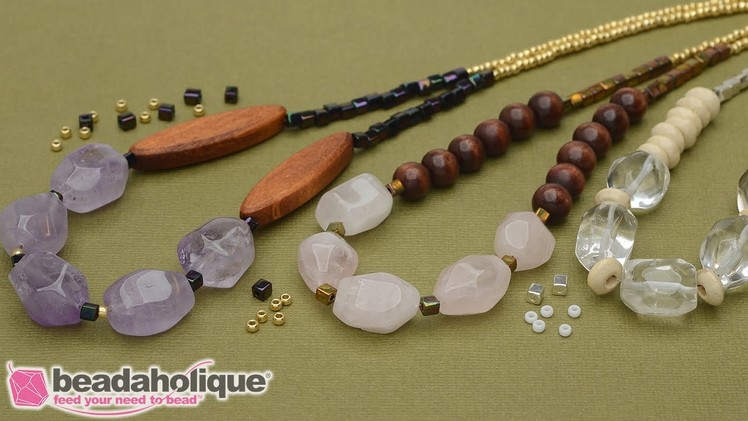 How to Make the Boho Gemstone Necklace - An Exclusive Beadaholique Kit