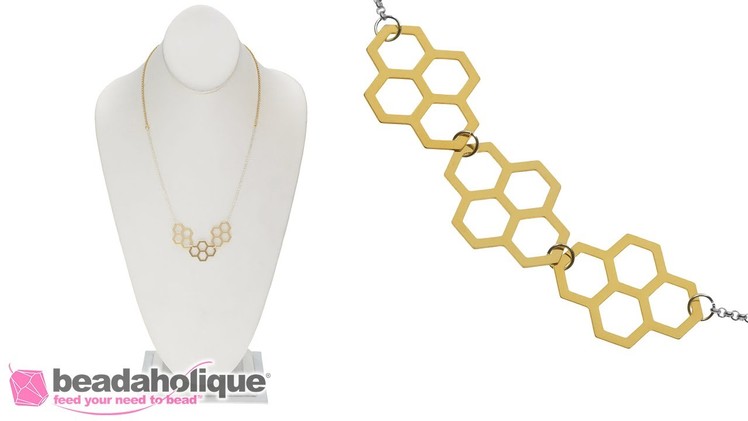 How to Make the Geometric Honeycomb Necklace