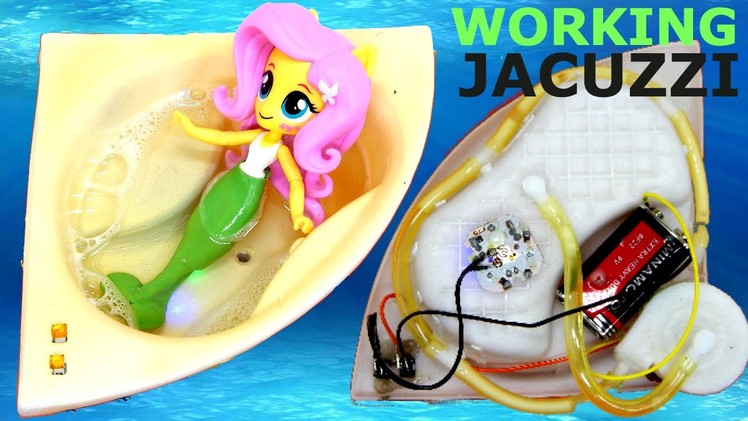How to make working doll jacuzzi.bathtub for disney princess ariel HD