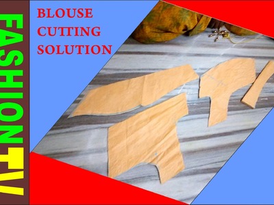 How to measure and cut simple blouse.latest easy blouse cutting and stitching with back pattern 2016