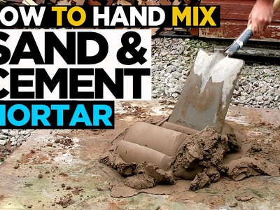 How to Mix Sand and Cement for bricklaying step by step