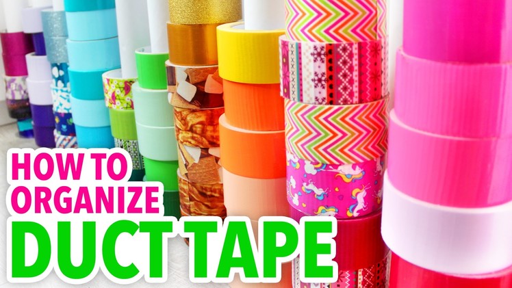 How to Organize Your Duct Tape ~ Craft Supply Hack | @karenkavett