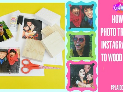 How to Photo Transfer Instagram Photos to Wooden Blocks - Craftable!