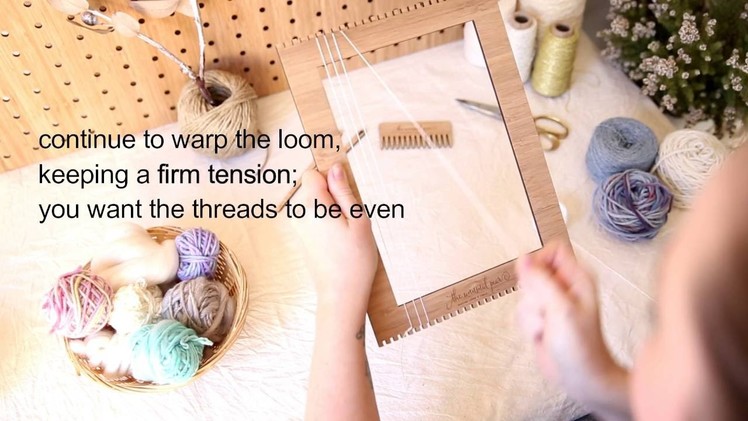 How to singe warp; Weaving Techniques with The Unusual Pear