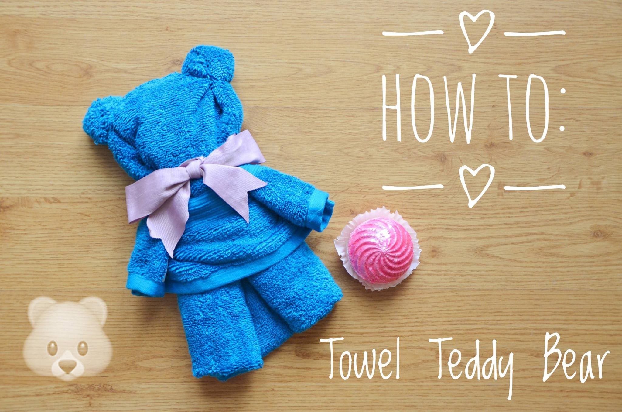 How to: TOWEL TEDDY BEAR tutorial!!! (English) || itskarlawithak