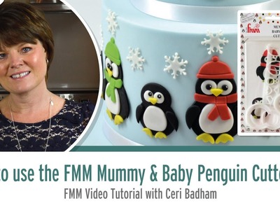 How to use the FMM Mummy and Baby Penguin Cutter Set