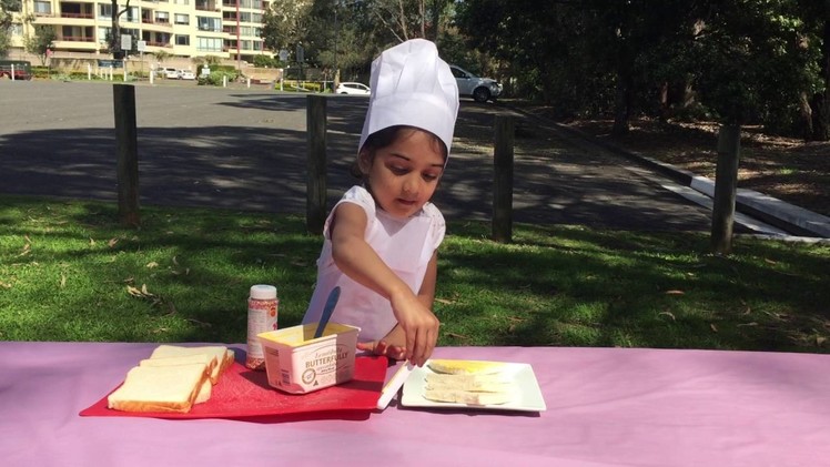 Ishika's Little Kitchen Episode-1 - How to make kids favourite Fairy Bread