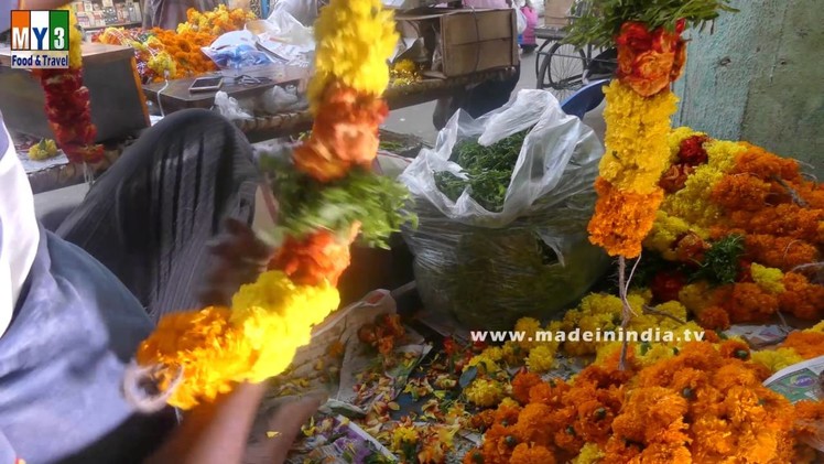 Making of Poola Maala | Indian Flower Tying | How to make Indian Garlands