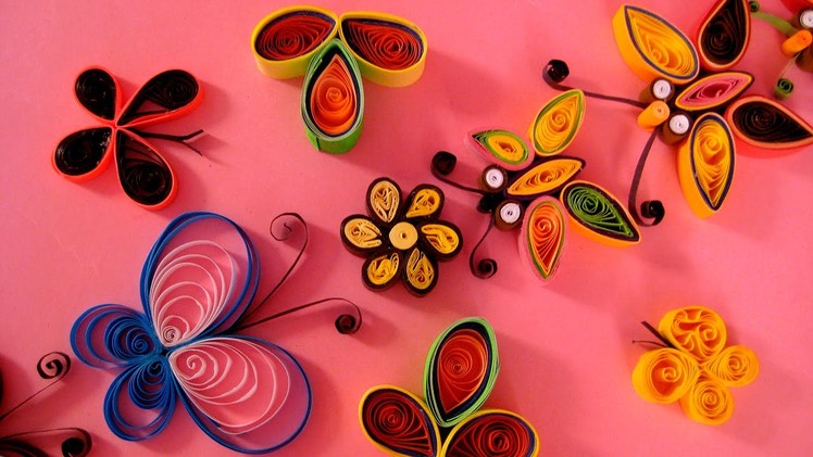 Paper Quilling Tutorial # 1- How To Make Butterfly @ ekunji.com
