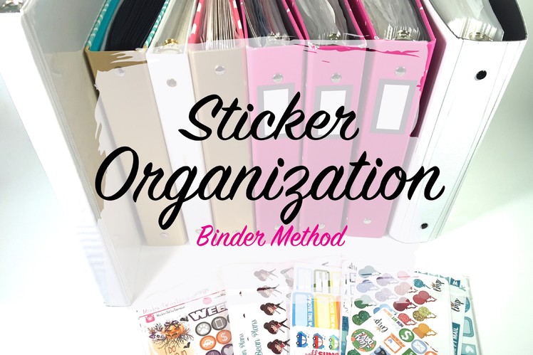 Planner Stickers - How I organize all of my stickers - (LONG video)