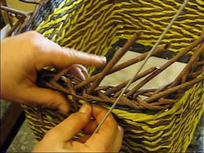 Recycling baskets. How to make the edging. Part 3.