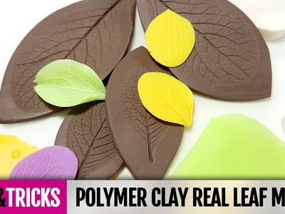 Tips&Tricks How to make and how to use Polymer clay real leaf mold. Detailed Video Tutorial