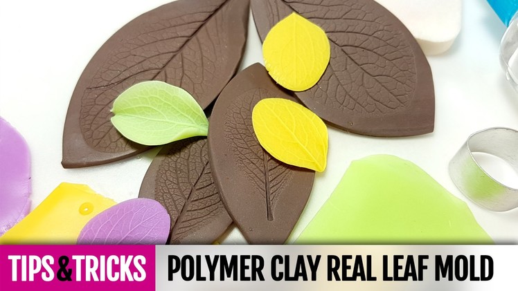 Tips&Tricks How to make and how to use Polymer clay real leaf mold. Detailed Video Tutorial