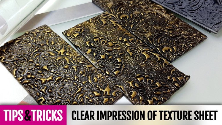 Tips&Tricks | Tip #2 How to make clear impression on polymer clay with texture sheet
