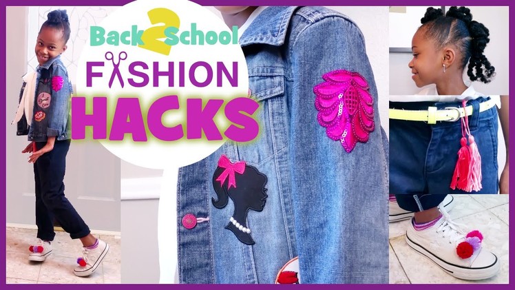 Back to School FASHION UNIFORM HACKS!!! | DIY How To Patches, Pom Poms, Tassels | BlueprintDIY Kids