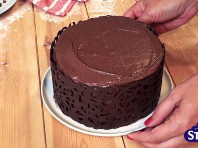Bake with Stork: How to Make a Chocolate Collar for a Cake