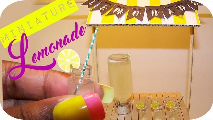 Doll Lemonade Stand | How to Make a Doll Lemonade Stand!