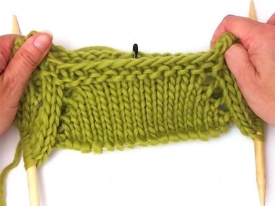 DROPS Knitting Tutorial - Raglan increases worked top down