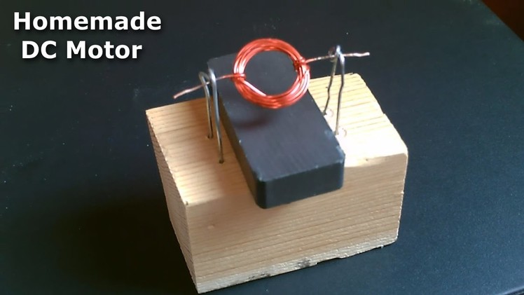 Homemade DC Motor! - How to make a Simple DC Motor! - Simple DIY Project (full Instr.)
