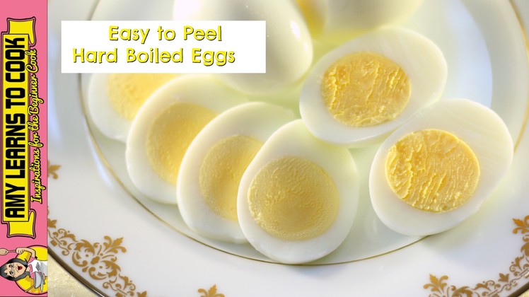 How to Cook EASY TO PEEL Hard Boiled Eggs | Amy Learns to Cook