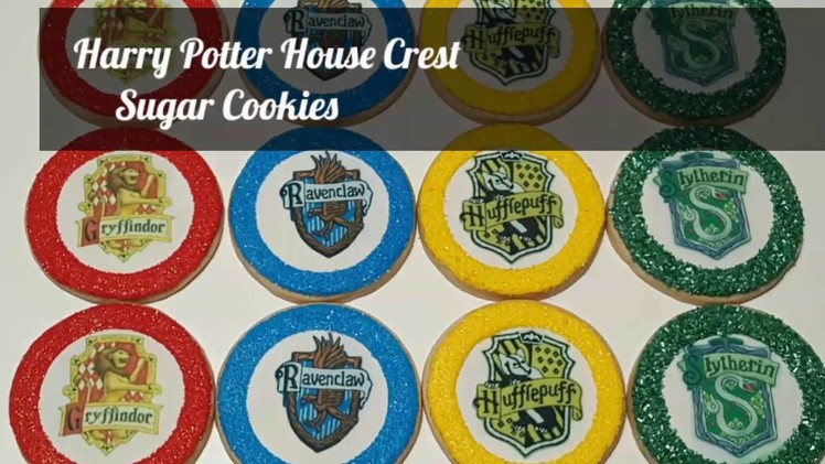 How to decorate Harry Potter House Crest sugar cookies