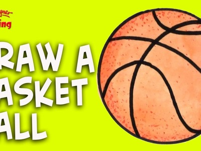 How to draw a Basket Ball - Easy step-by-step for kids