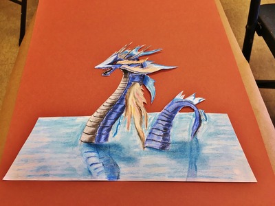 How to draw a dragon . .3D drawing