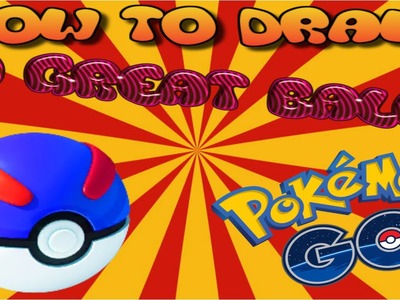 How To Draw A Great Ball From Pokemon! Simple & Easy