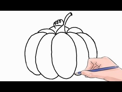 How to Draw a Pumpkin Easy Step by Step